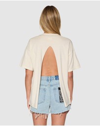 Ksubi - Sketch Oh G Tee Slice Ecru