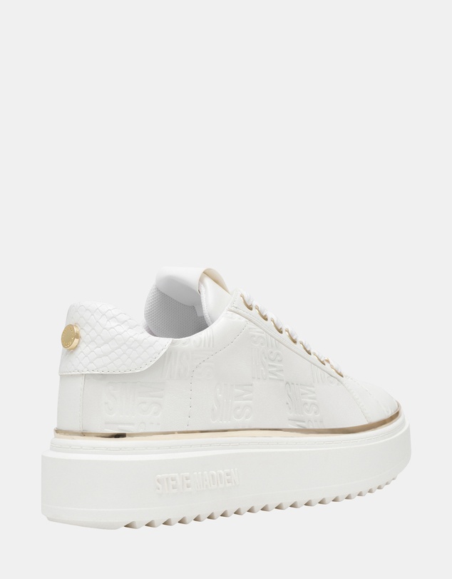 Steve Madden - On-Stage2.0 White Gold Sneakers