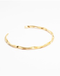 Lovisa - Waterproof Gold Plated Stainless Steel Twisted Wrist Cuff
