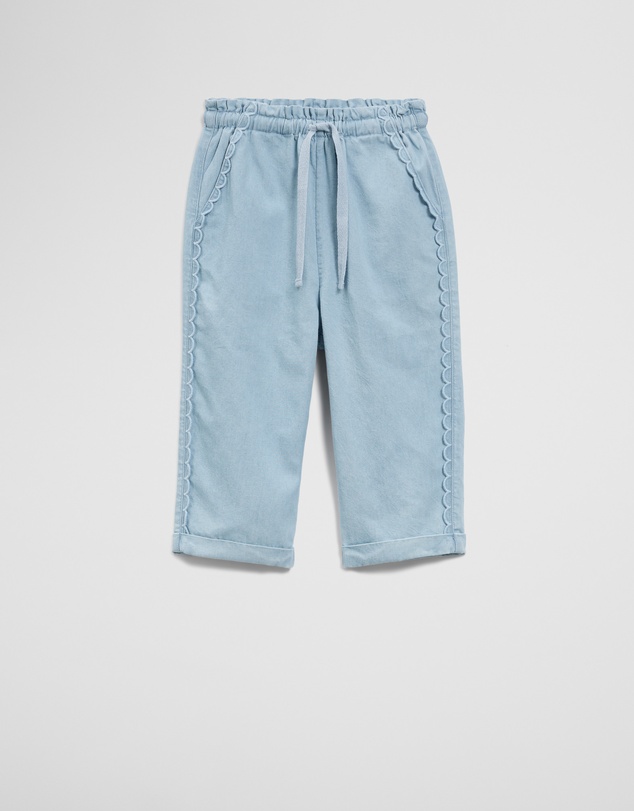 Country Road - Scalloped Chambray Pant