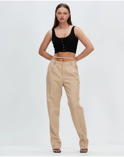 Style Addict - Dion Belted Trousers