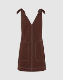 Oroton - Tie Shoulder A-Line Dress