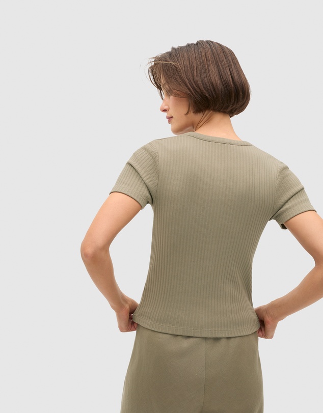 Seed Heritage - Button Through Rib Top