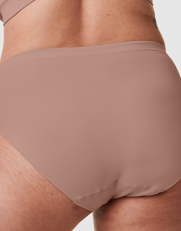 Bravado - Recycled Nylon, Cotton & Modal High Waist Seamless Brief