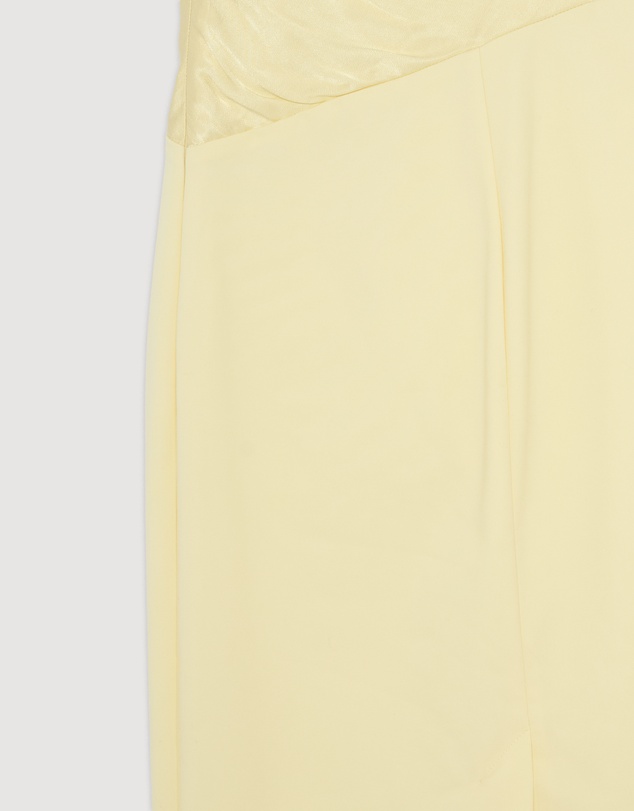 Revibe - Repaired Shona Joy Dillon Contrast Draped Maxi Dress - AU 12
