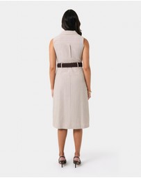Forcast - Ria Stripe Cotton Blend Dress