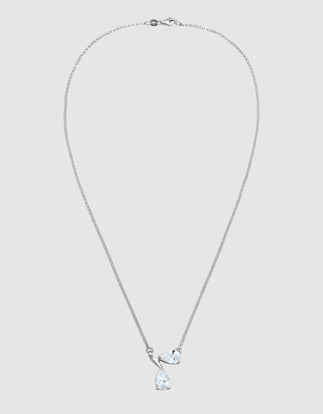 Elli Jewelry - Necklace Zirconia Drop 925 Sterling Silver