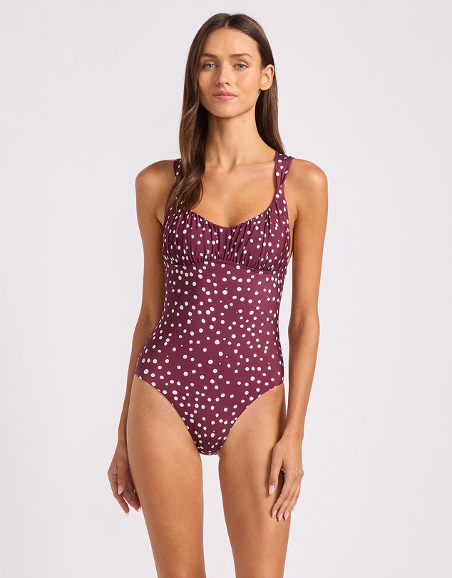 Seafolly - Ruched Cross Back One Piece