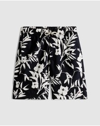 Tommy Hilfiger - Floral Print Poplin Shorts - Kids