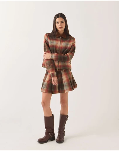 Brixton - Pleated Mini Skirt