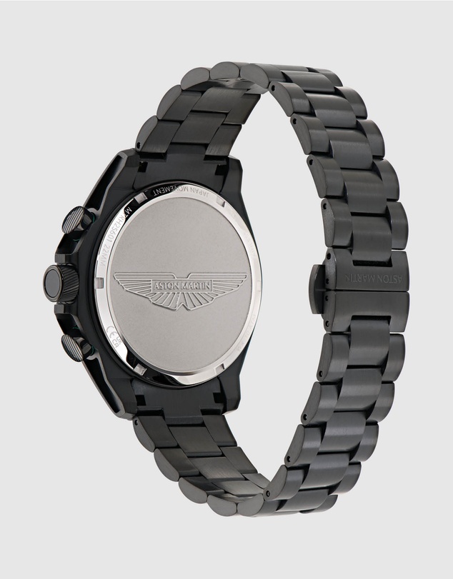 Aston Martin - HLC Chronograph Solar IP Black Stainless Steel Bracelet Watch