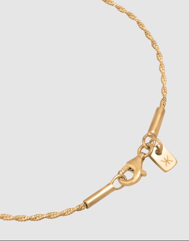 Kuzzoi - ICONIC EXCLUSIVE - Classic Rope Chain Bracelet in Gold-Plated 925 Sterling Silver