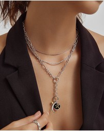 Ania Haie - Silver Evil Eye Tag Charm