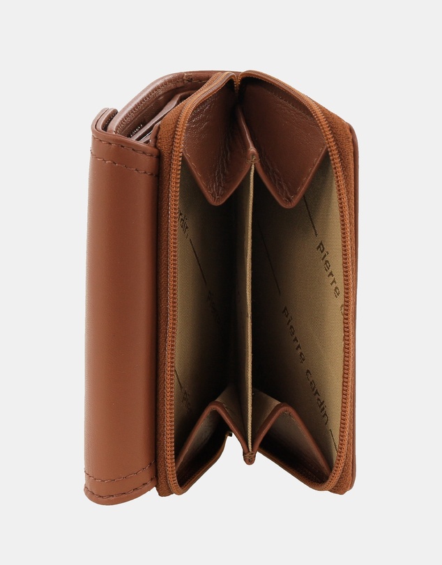 Pierre Cardin - Pierre Cardin Ladies Leather Tri-Fold Tab Wallet
