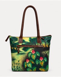 Cobb & Co - Lion Hand Painted Leather Tote