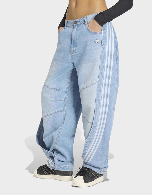 adidas Originals - ADILENIUM 5.0 BANANA OVERLAY DENIM PANTS Womens