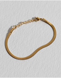 SAINT VALENTINE - Sphinx 3mm Snake Chain Bracelet - Gold