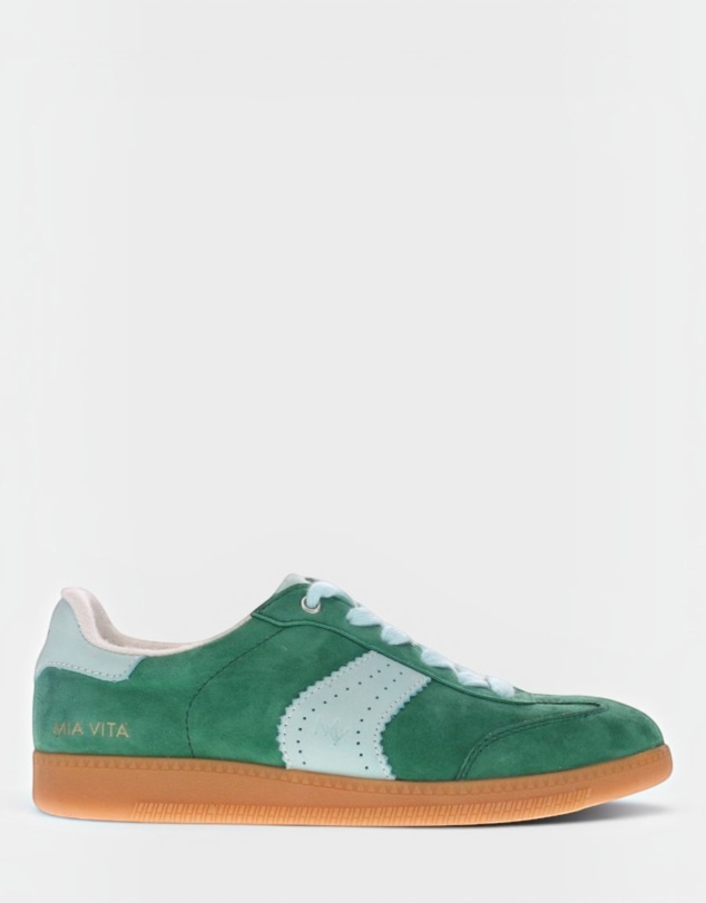 Mia Vita - Ramona II Lace-Up Casual Sneaker - Green Mint