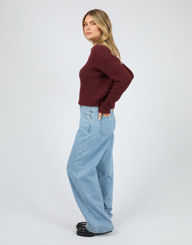 All About Eve - Ivy Knit Jumper Wine