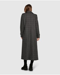 Belle & Bloom - Command Wool Blend Double Breast Maxi Coat
