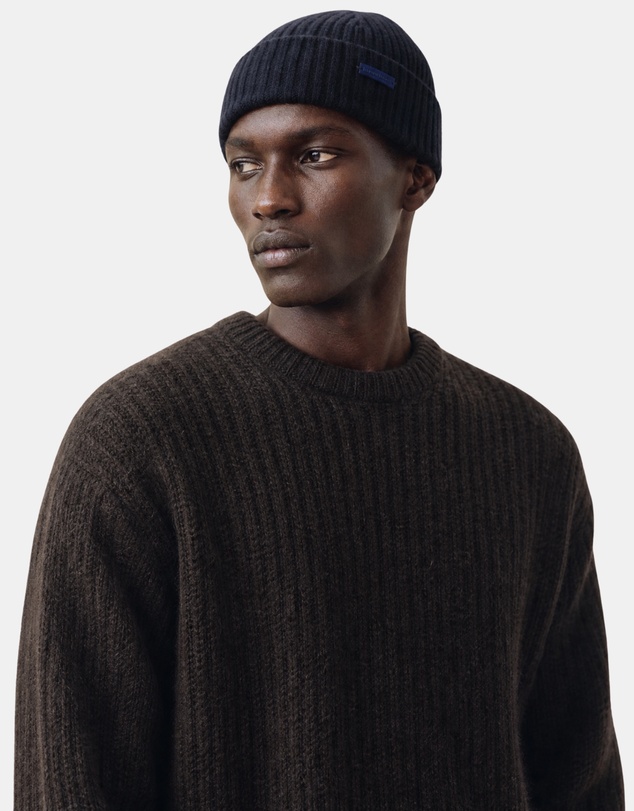 Henry Bucks - HENRY BUCKS Merino Wool Beanie BLACK