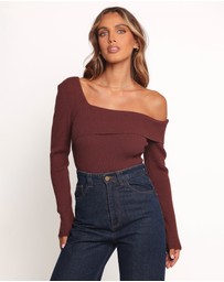 Petal & Pup - Aleena Knit Top - Chocolate Brown
