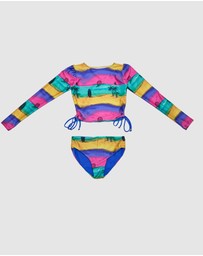 Olga Valentine - Long Sleeve 2-Piece Swim Set