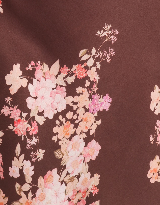 Petal & Pup - Jamila Midi Dress - Brown Floral