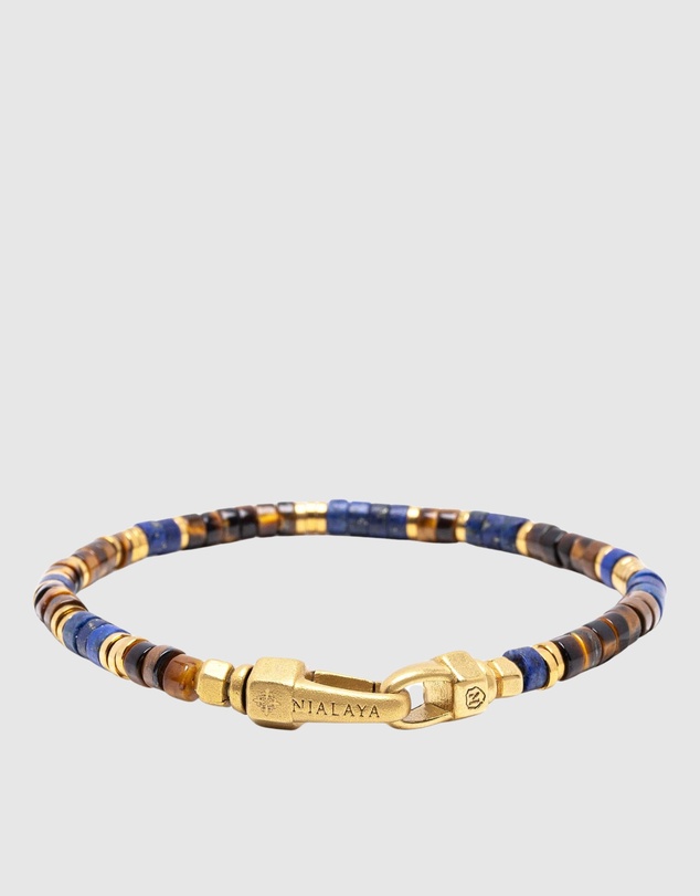 Nialaya Jewellery - Earth Royale Heishi Bracelet