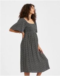 Ripe Maternity - Emmy Shirred Dress