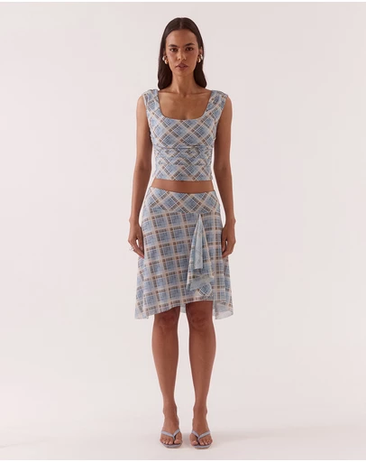 SOVERE - Novalyn Plaid Top