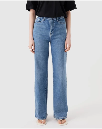 Outland Denim - Ellie High Wide Leg Jeans