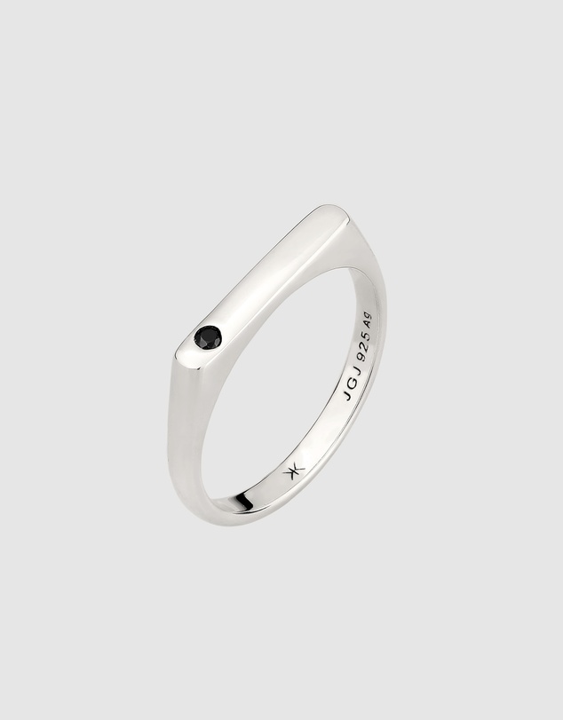 Kuzzoi - ICONIC EXCLUSIVE - Signet Ring with Zirconia in 925 Sterling Silver