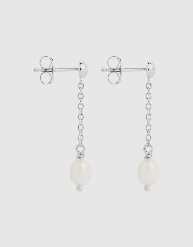 Najo - Tidal Whisper Silver Single Pearl Earring