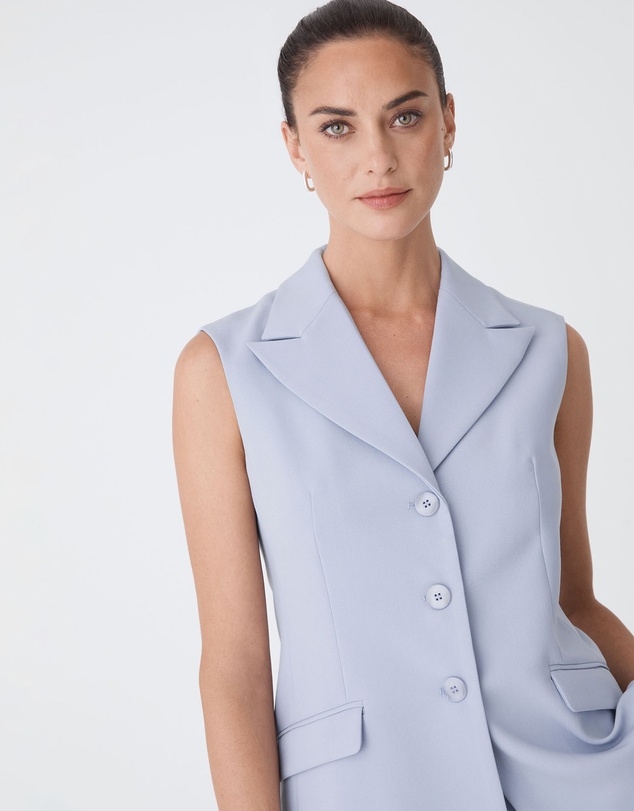 Forcast - Nikki Long Collared Vest