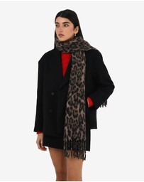 Forcast - Leo Leopard Print Scarf