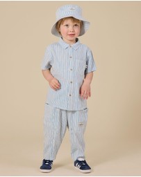 Goldie + Ace - Sailor Stripe Bucket Hat - Babies-Kids