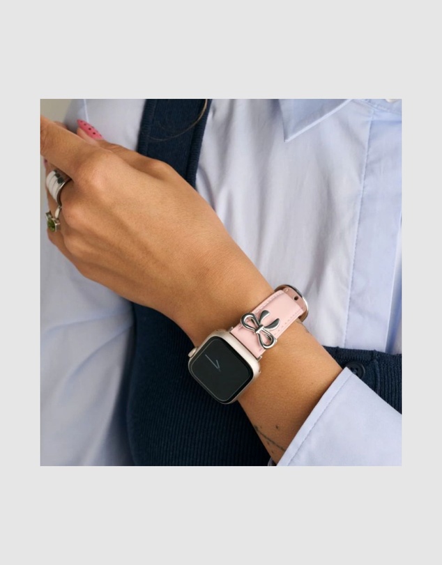 Burga - Burga Apple Watch 42/44/46/49 Leather Band - Silver Clasp Pink