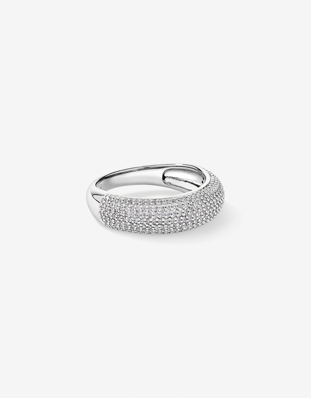 Michael Hill - Pavé Dome Ring in Sterling Silver - Medium