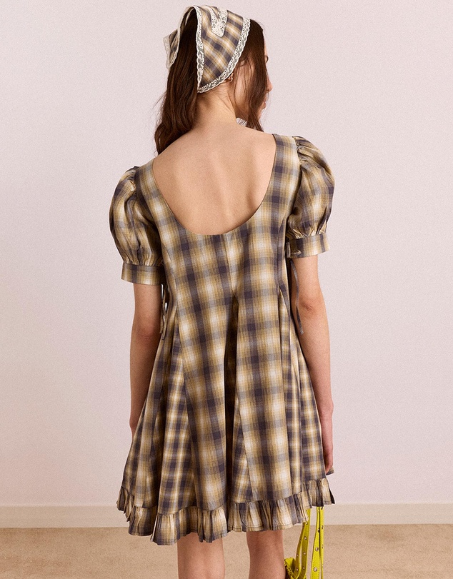 Damson Madder - Sabina Mini Godet Dress