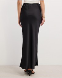 The Fated - Charlie Satin Midi Skirt
