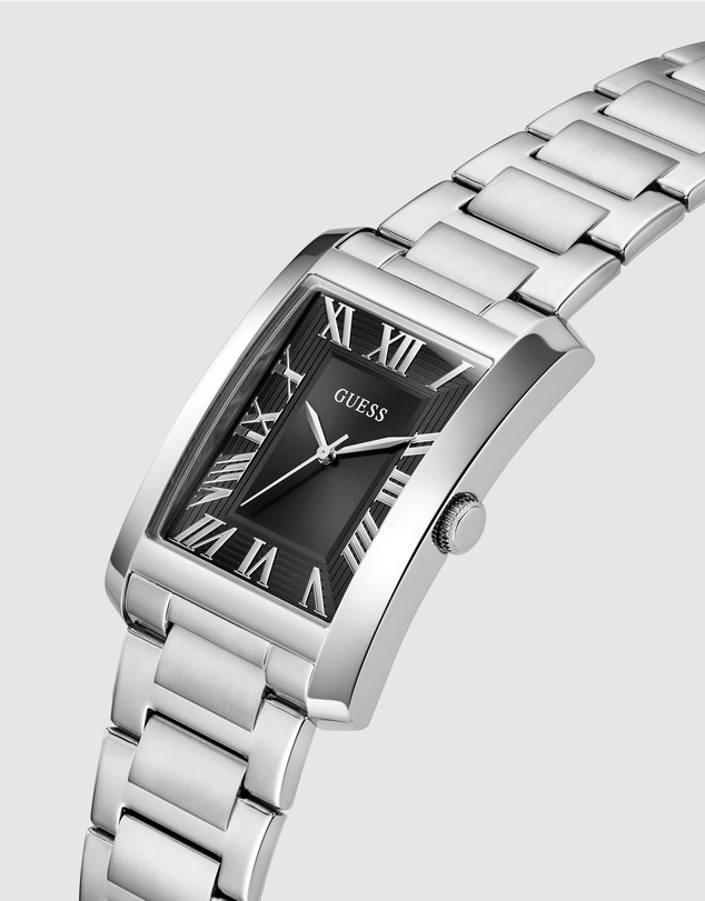 GUESS - Guess Men's Silver Tone 33.7mm Analogue Watch