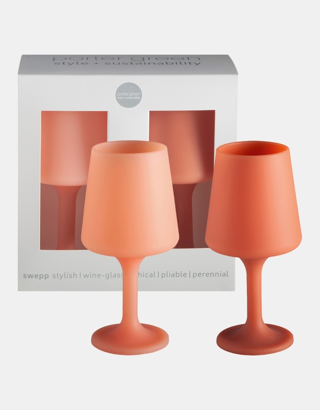 porter green - swepp | silicone unbreakable wine glasses