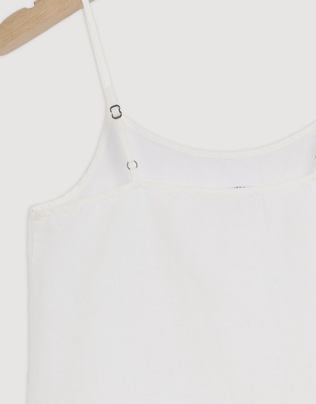 Revibe - Repaired Assembly Label Linen Slip Dress