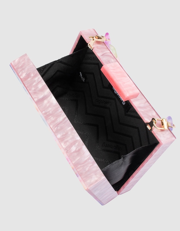 Olga Berg - Dorothy Swirl Print Box Clutch