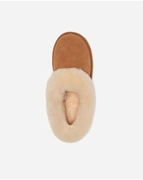 Ozwear Connection Uggs - Ugg Slippers Avery Unisex Premium Sheepskin Slippers Suede