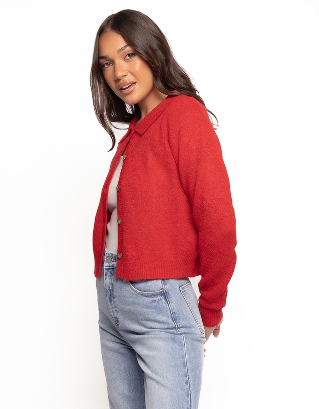 Petal & Pup - Naya Collar Cardigan - Red