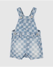 Bebe by Minihaha - The Waterhole Check Denim Overall