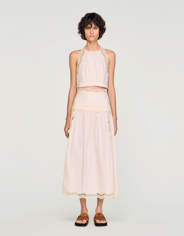 Sandro - Brune Asie Skirt