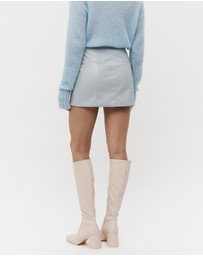 FRIEND of AUDREY - Musier Leather Mini Skirt